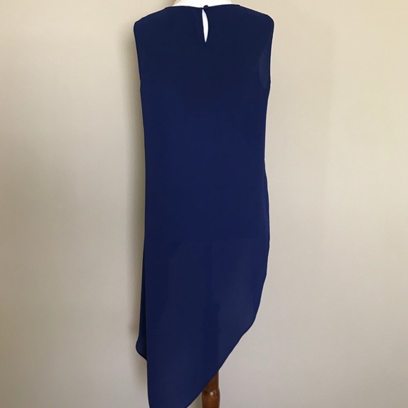 BCBG | MAXAZRIA sleeveless asymmetric blouse. - Picture 7 of 7